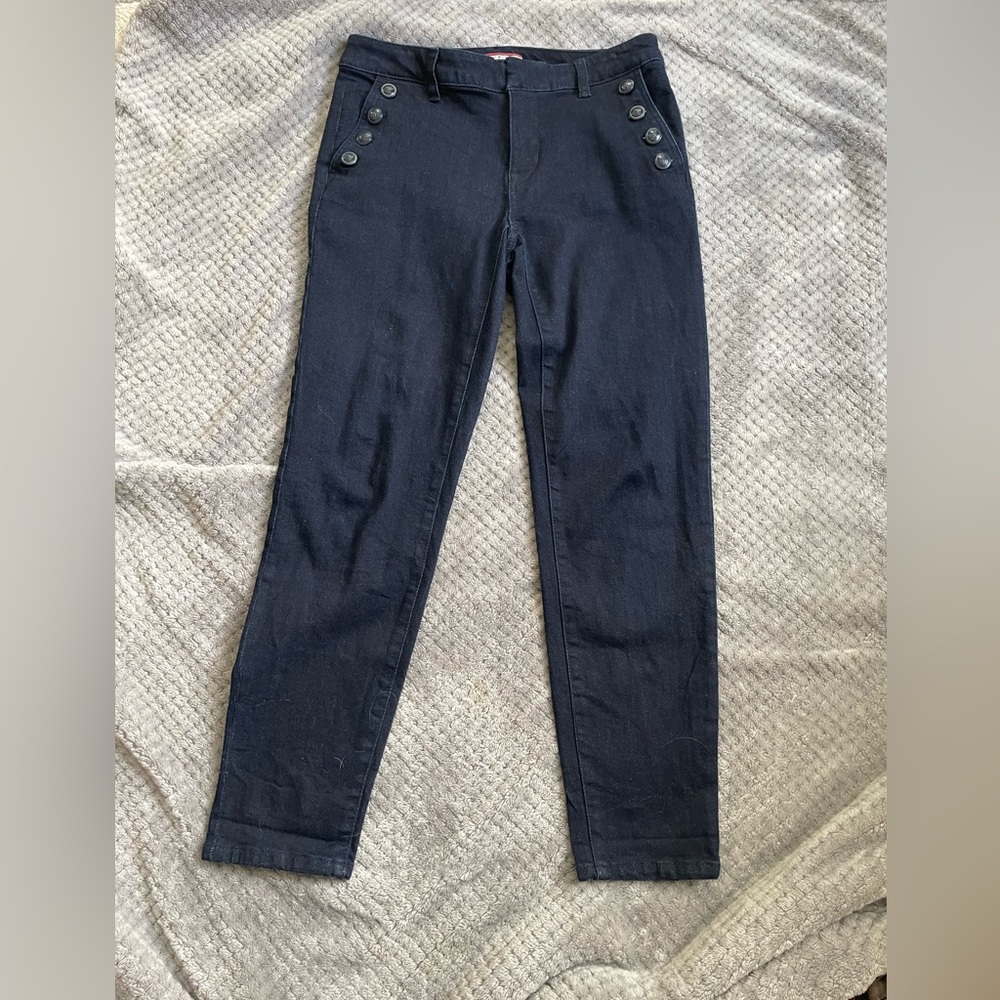 Tommy Hilfiger Dark Denim Stretch Slim Cropped Woman’s Jean Size 2